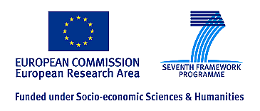 Logo European Commission European research Area / Seventh Framework Programme, funded under Socio-economic Sciences & Humanities
